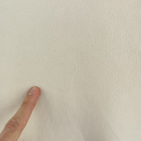 32 Degree HEAT Fleece Jacket Size LARGE Men Ivory Knit Pullover Henley Winter - Picture 6 of 12